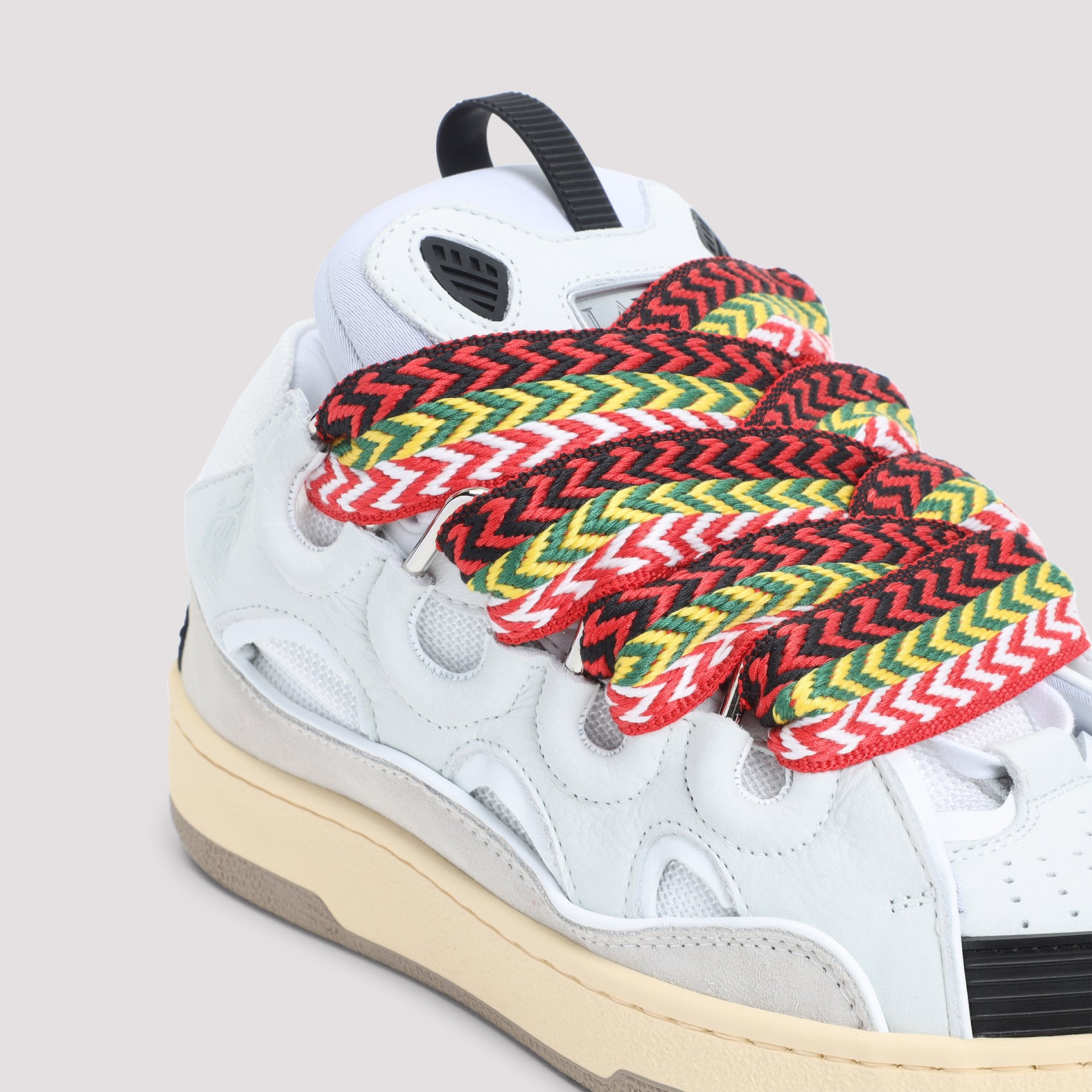 LANVIN Suede Leather Curb Sneakers for Men