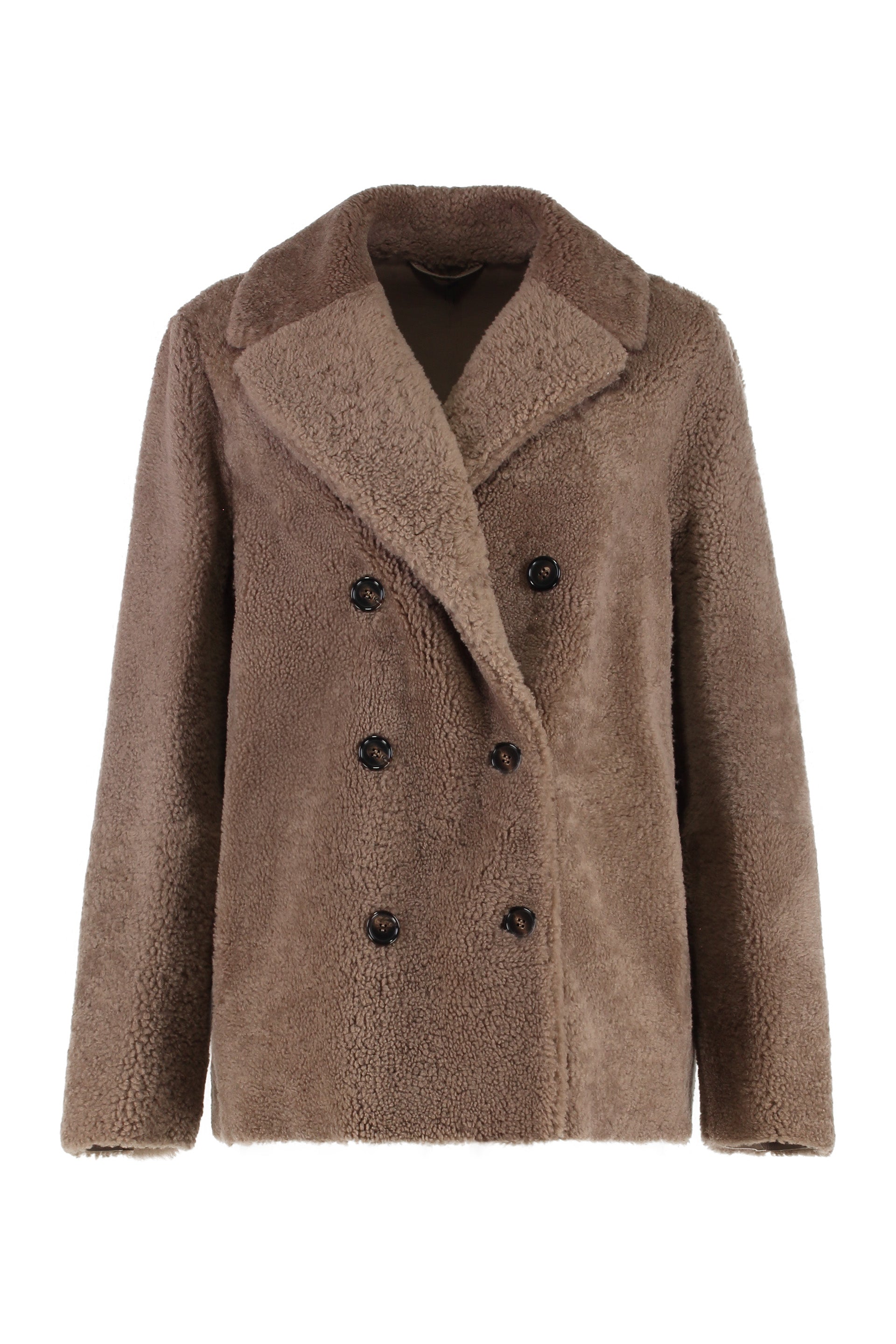 S MAX MARA Double-Breasted Peacoat - Women's Outerwear