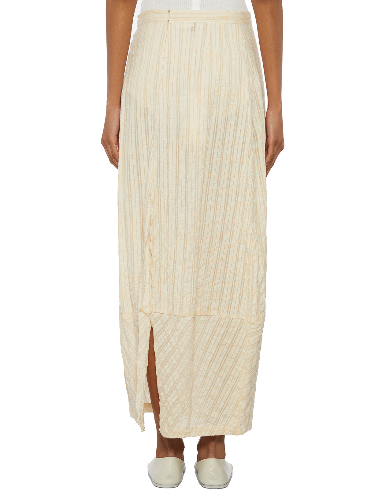 UN-NAMABLE Linen Silk Blend Mini Skirt - Size 42