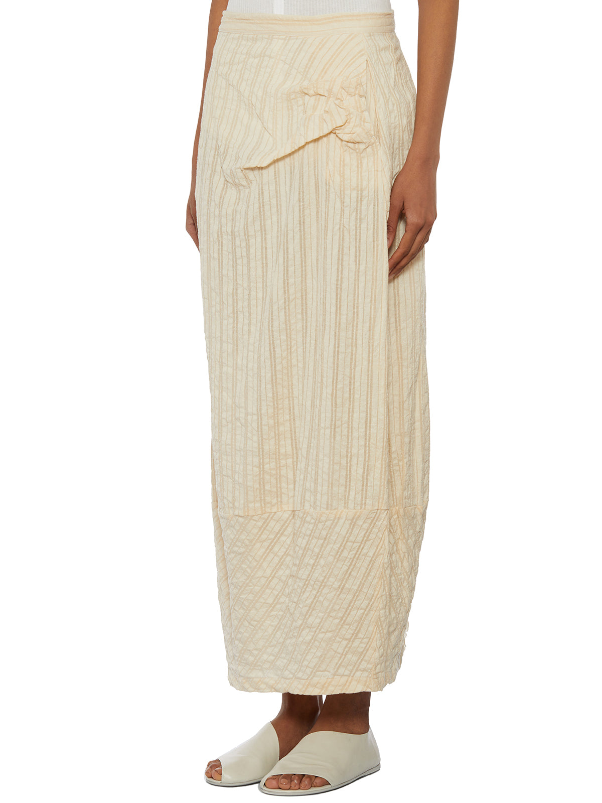 UN-NAMABLE Linen Silk Blend Mini Skirt - Size 42