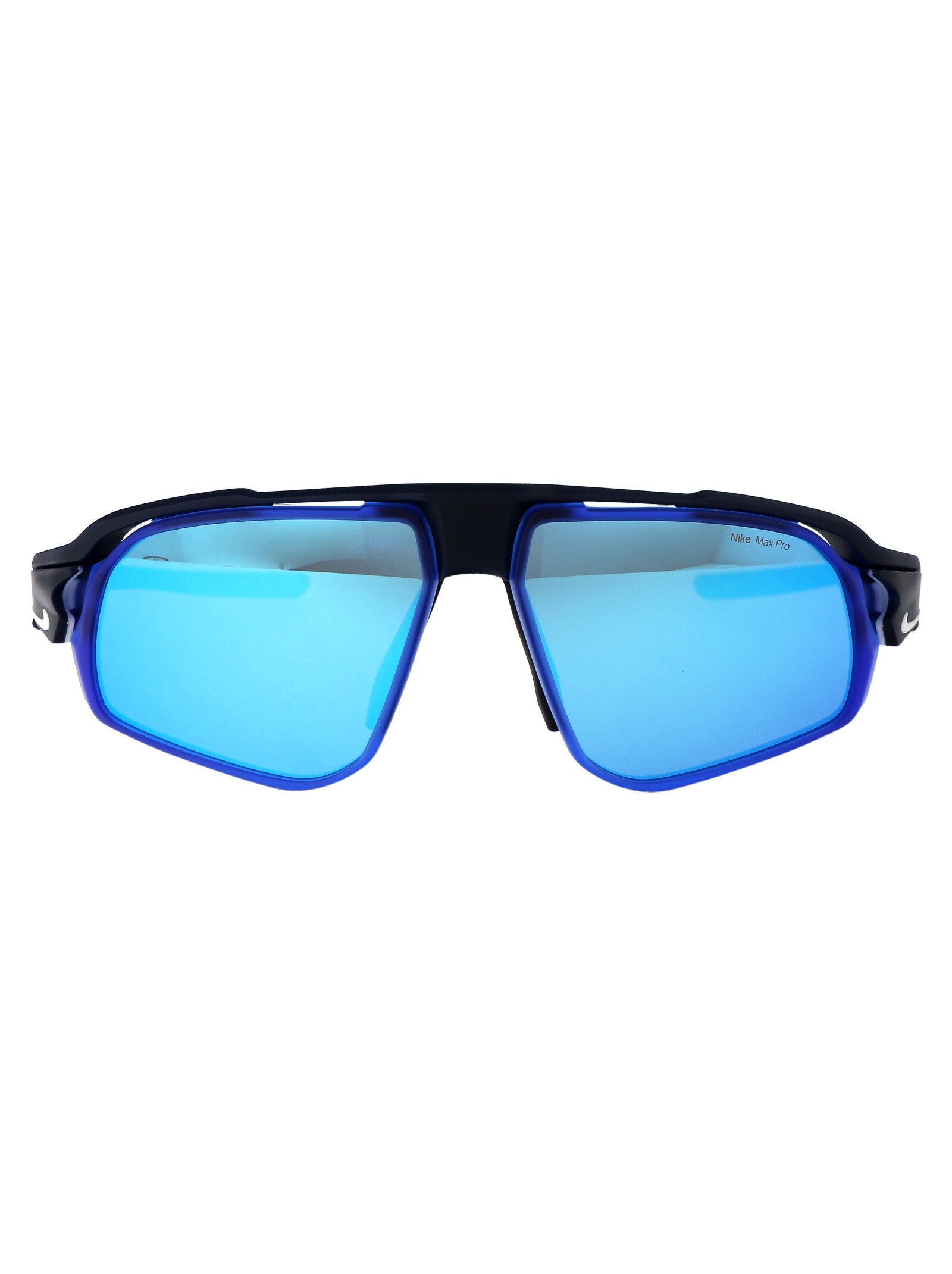 NIKE Matte Blue Mirror Acetate Sunglasses