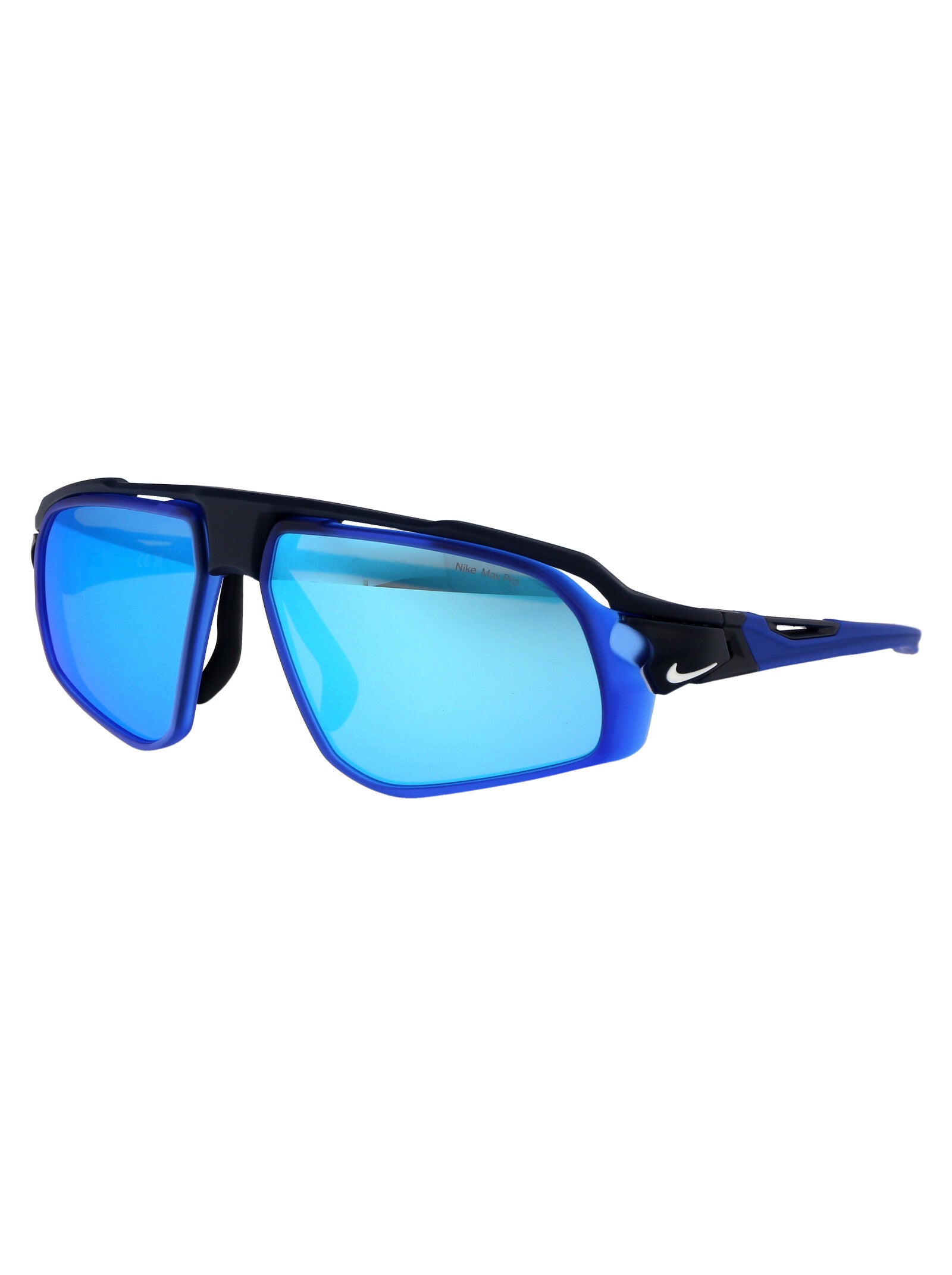 NIKE Matte Blue Mirror Acetate Sunglasses