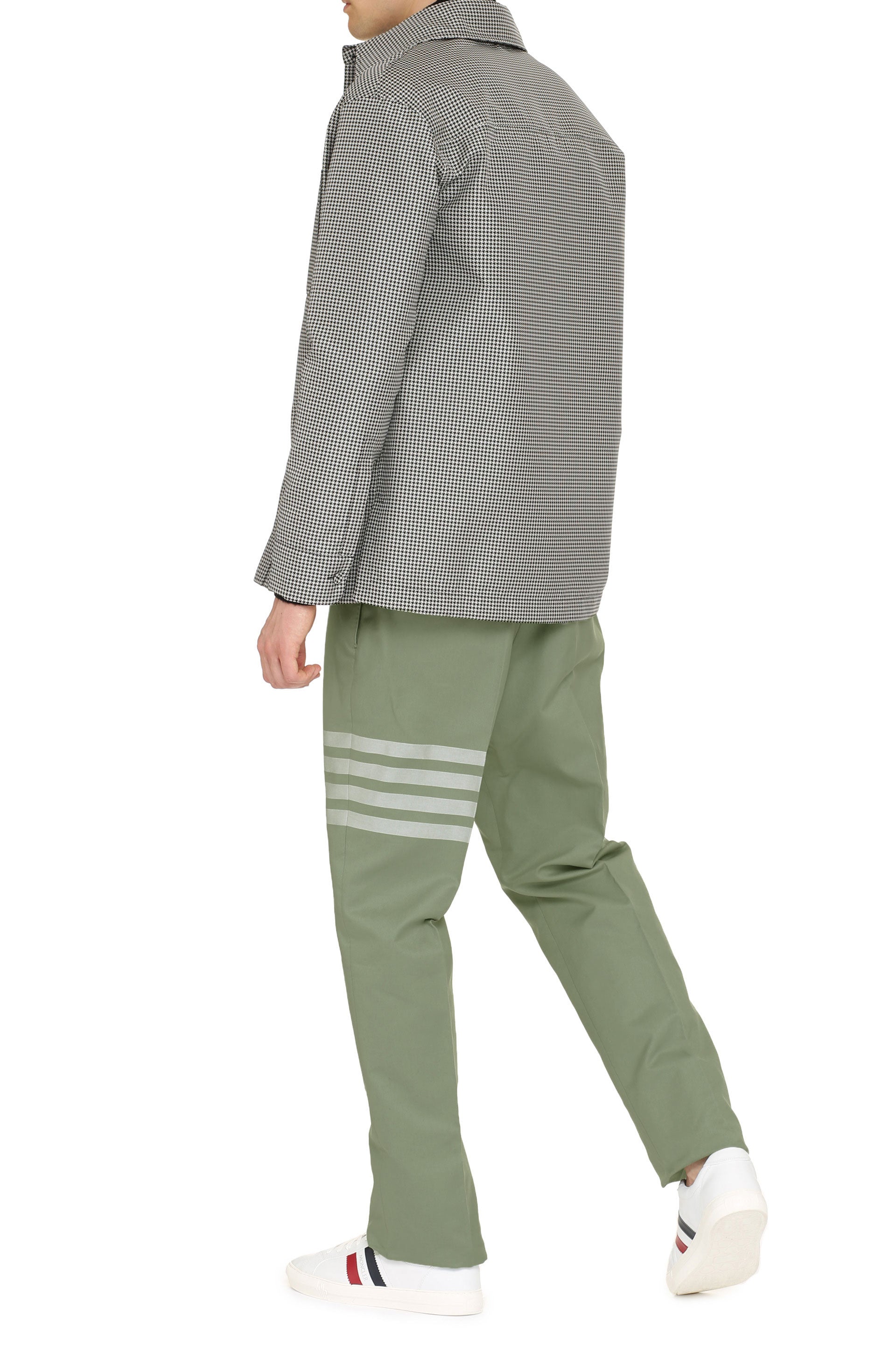 FENDI Stylish Vichy Check Men's Outerwear Jacket