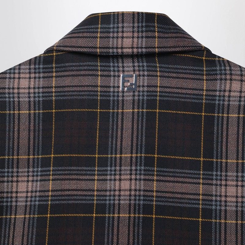 FENDI Go-To Jacket - Men's Wool Tartan