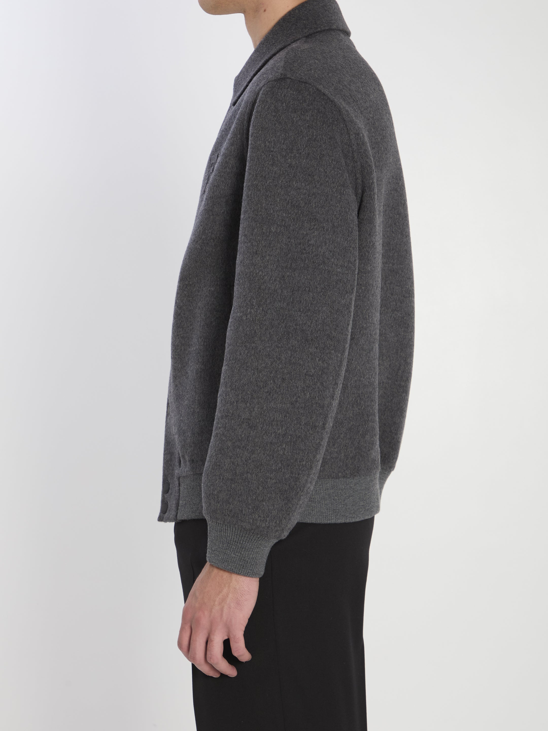 FENDI Men's Wool Bomber Jacket - Regular Fit IT 50