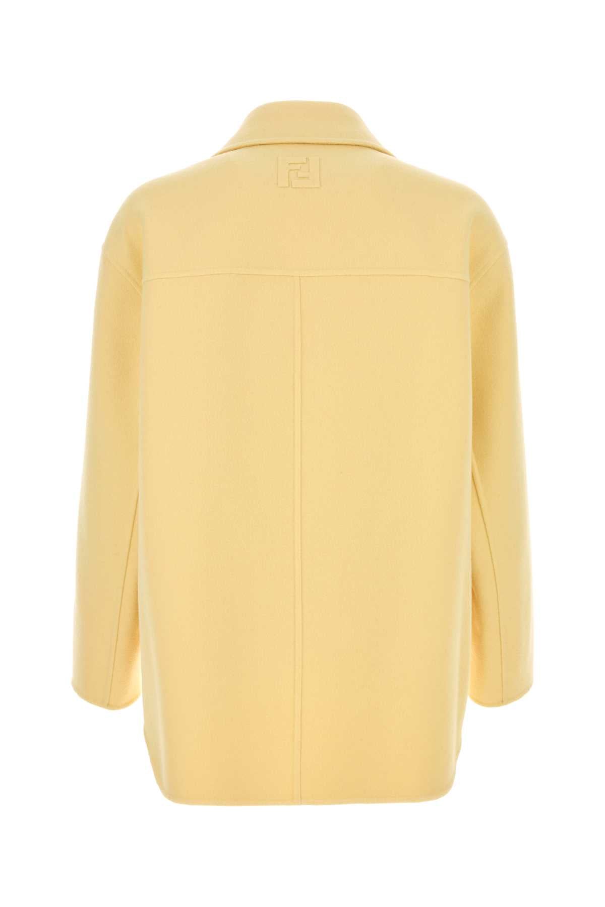 FENDI Wool Double-Breasted Pea Jacket