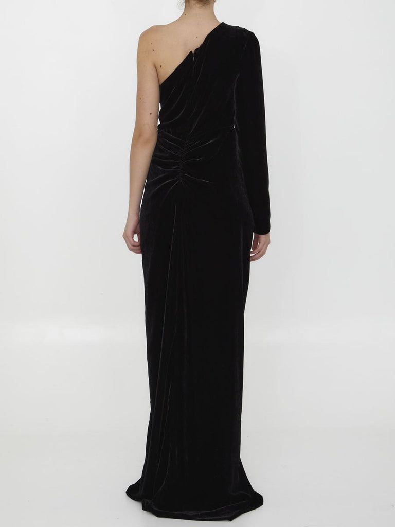COSTARELLOS Elegant Velvet Maxi Dress - Size 40