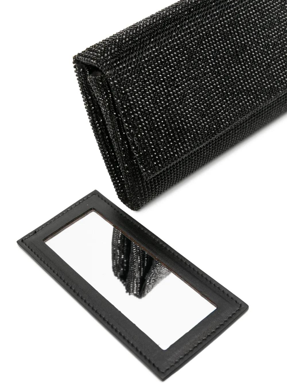 BENEDETTA BRUZZICHES Mini Rhinestone Mesh Handbag