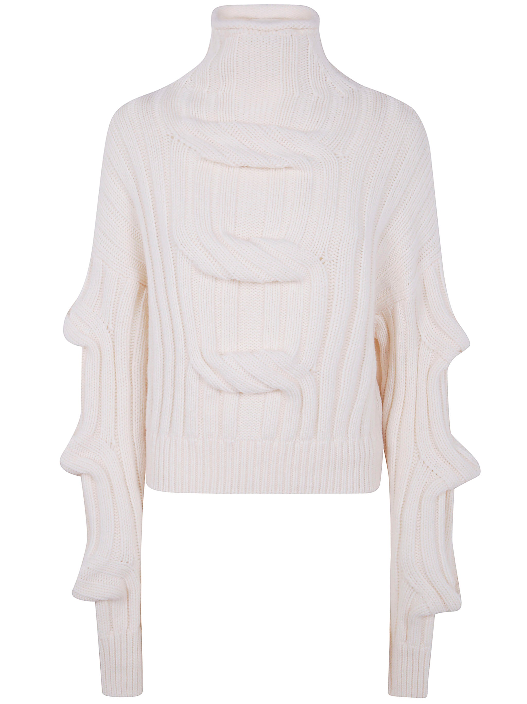 MRZ High Neck 3D Braid Sweater