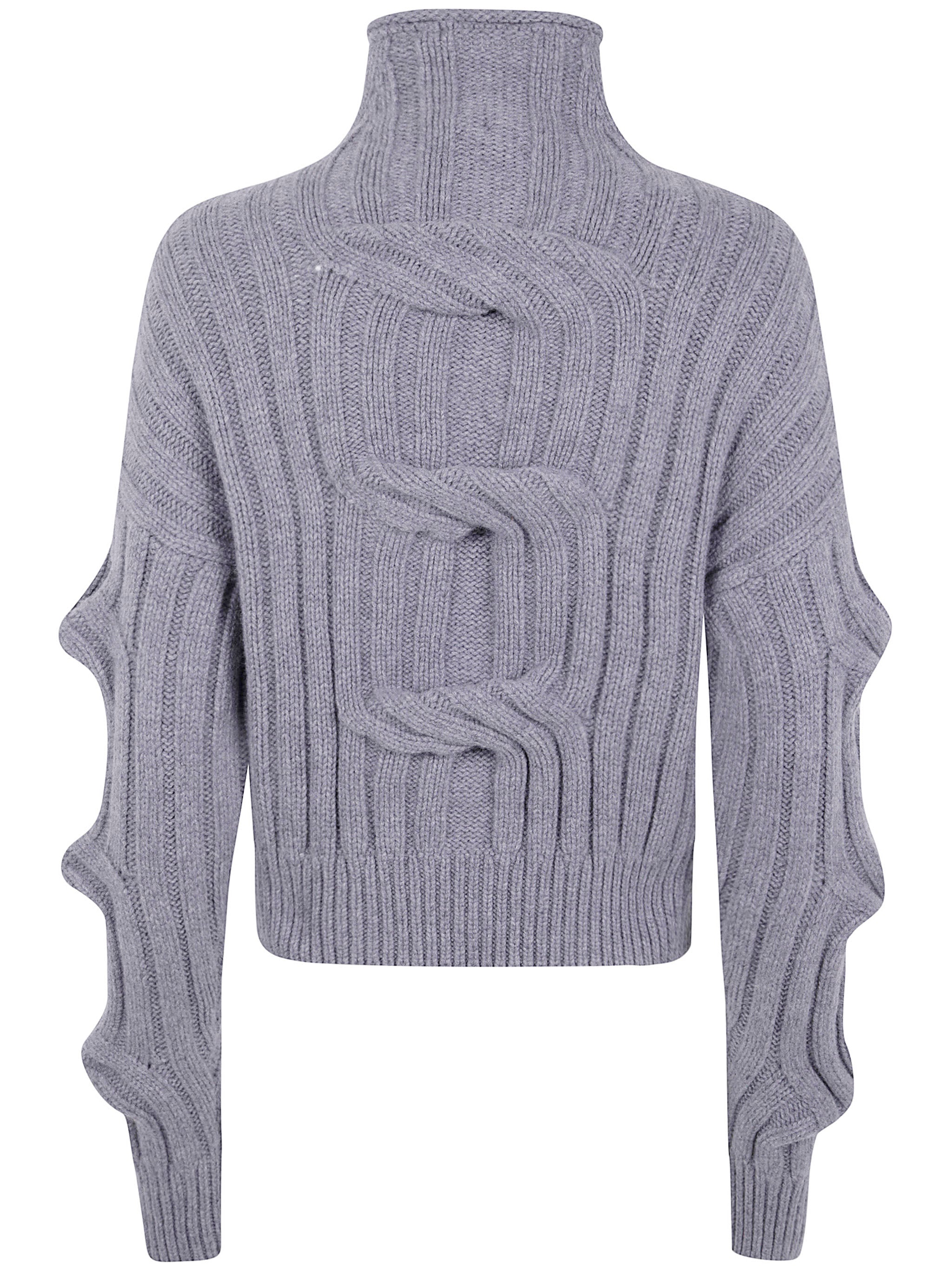MRZ 3D Braid High Neck Sweater for Women