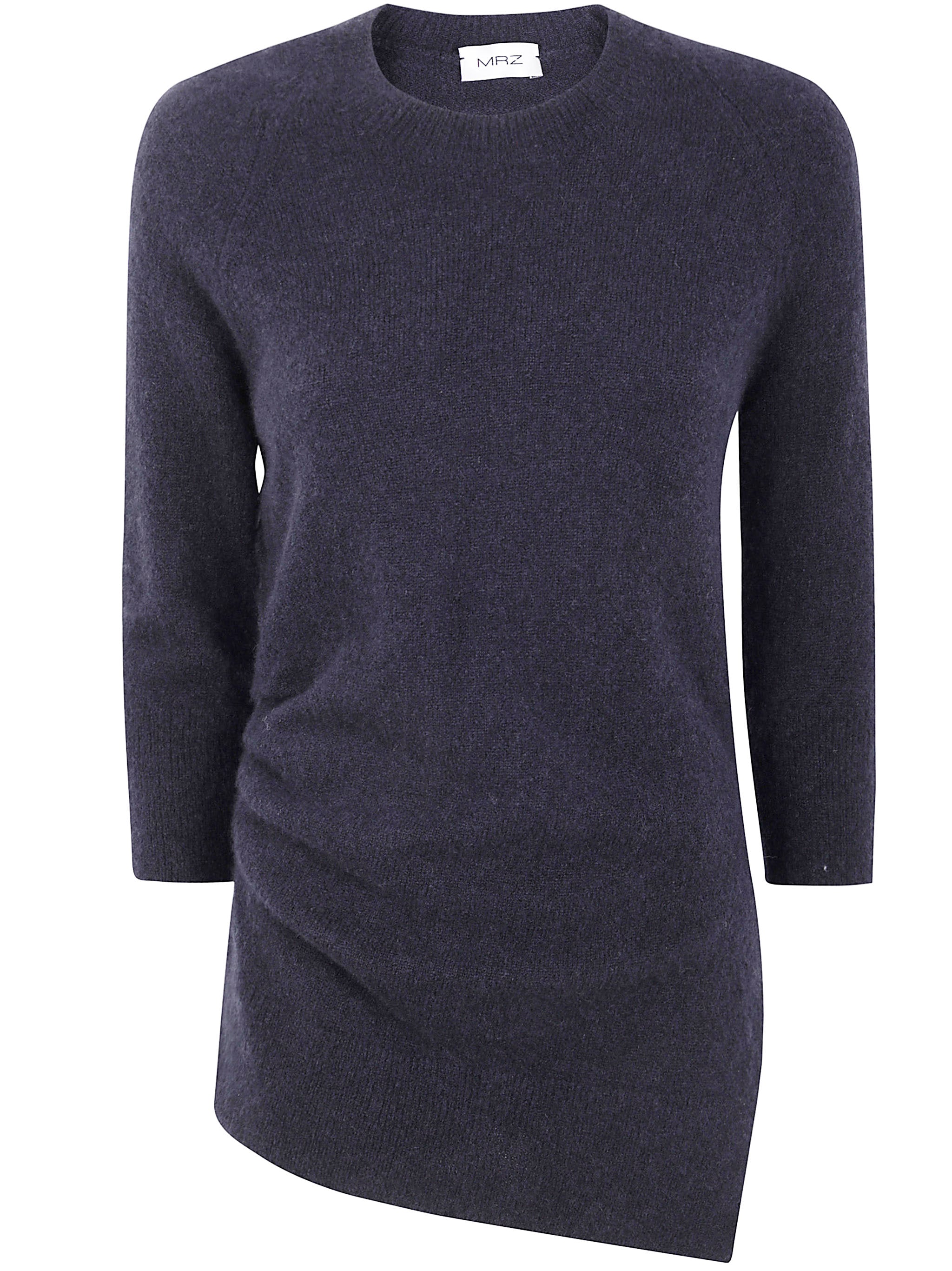 MRZ Asymmetric Round Neck Sweater