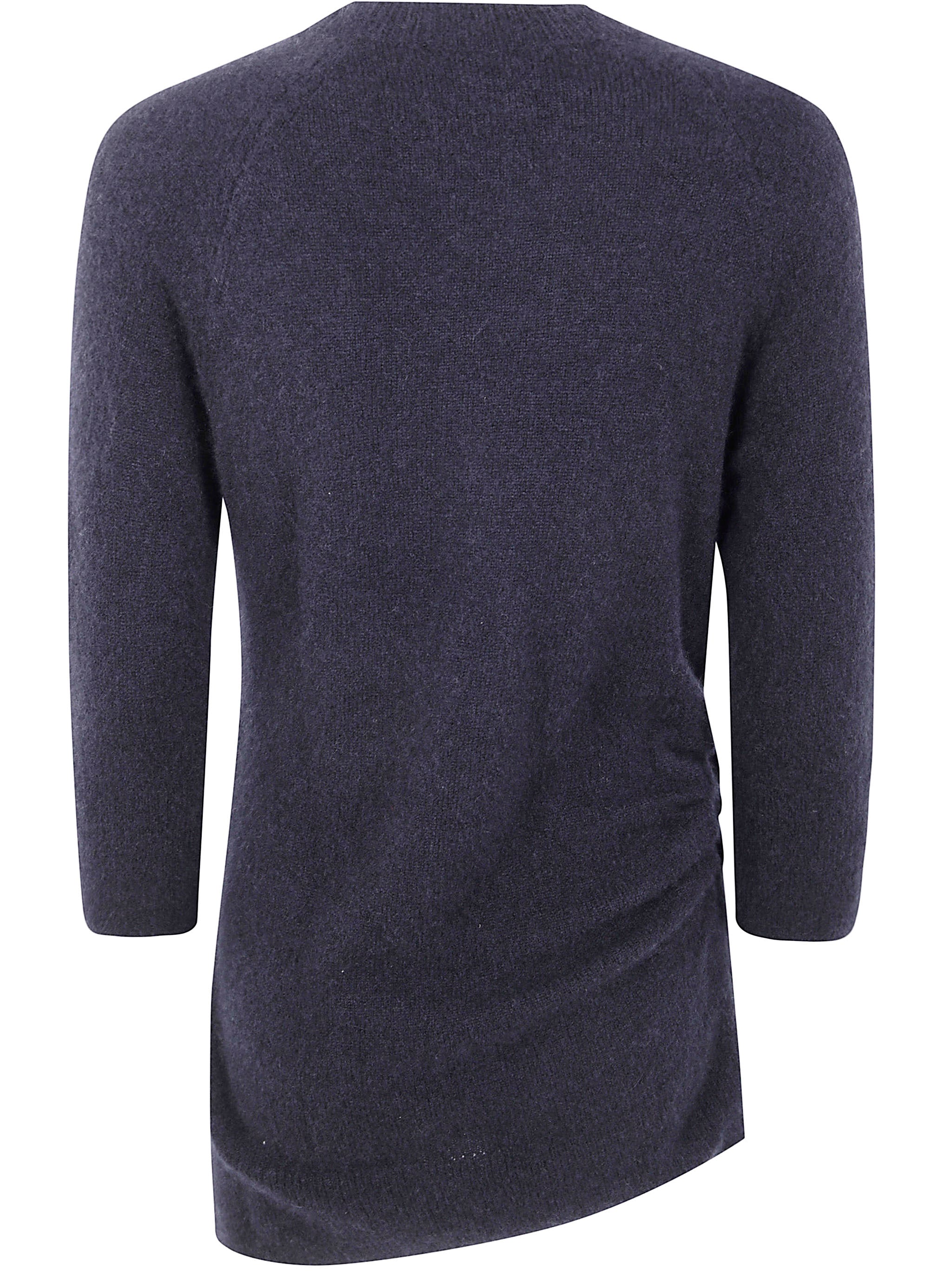 MRZ Asymmetric Round Neck Sweater
