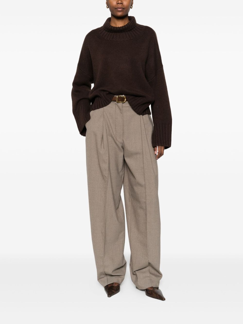 SOFT GOAT Soft Cashmere Roll Neck Jumper for Women