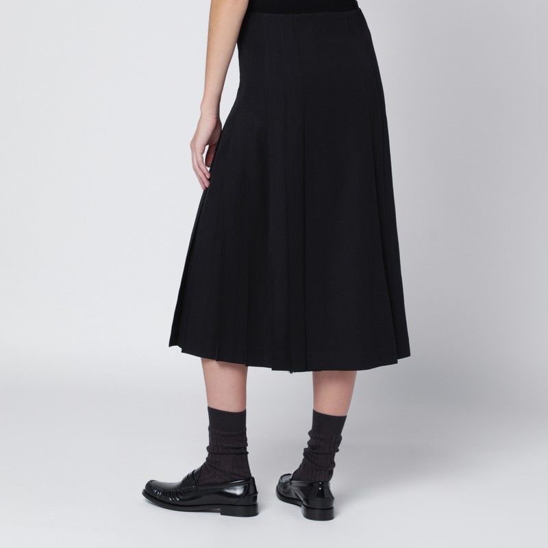 DURAZZI MILANO Wrap Midi Skirt in Virgin Wool