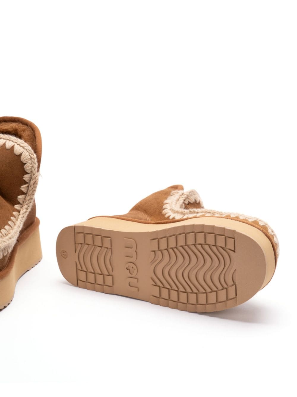 MOU Mini Platform Slip-On Boots for Women