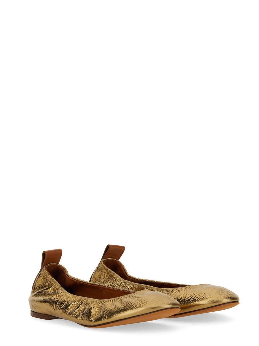 LANVIN Elegant Leather Ballerina Flats