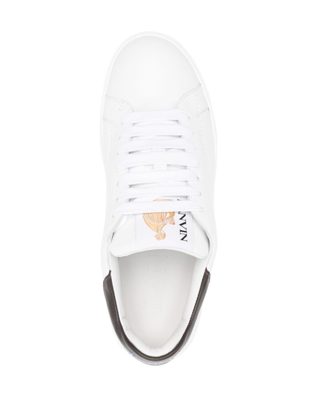 LANVIN Fashion-Forward Sneaker with Contrast Embroideries