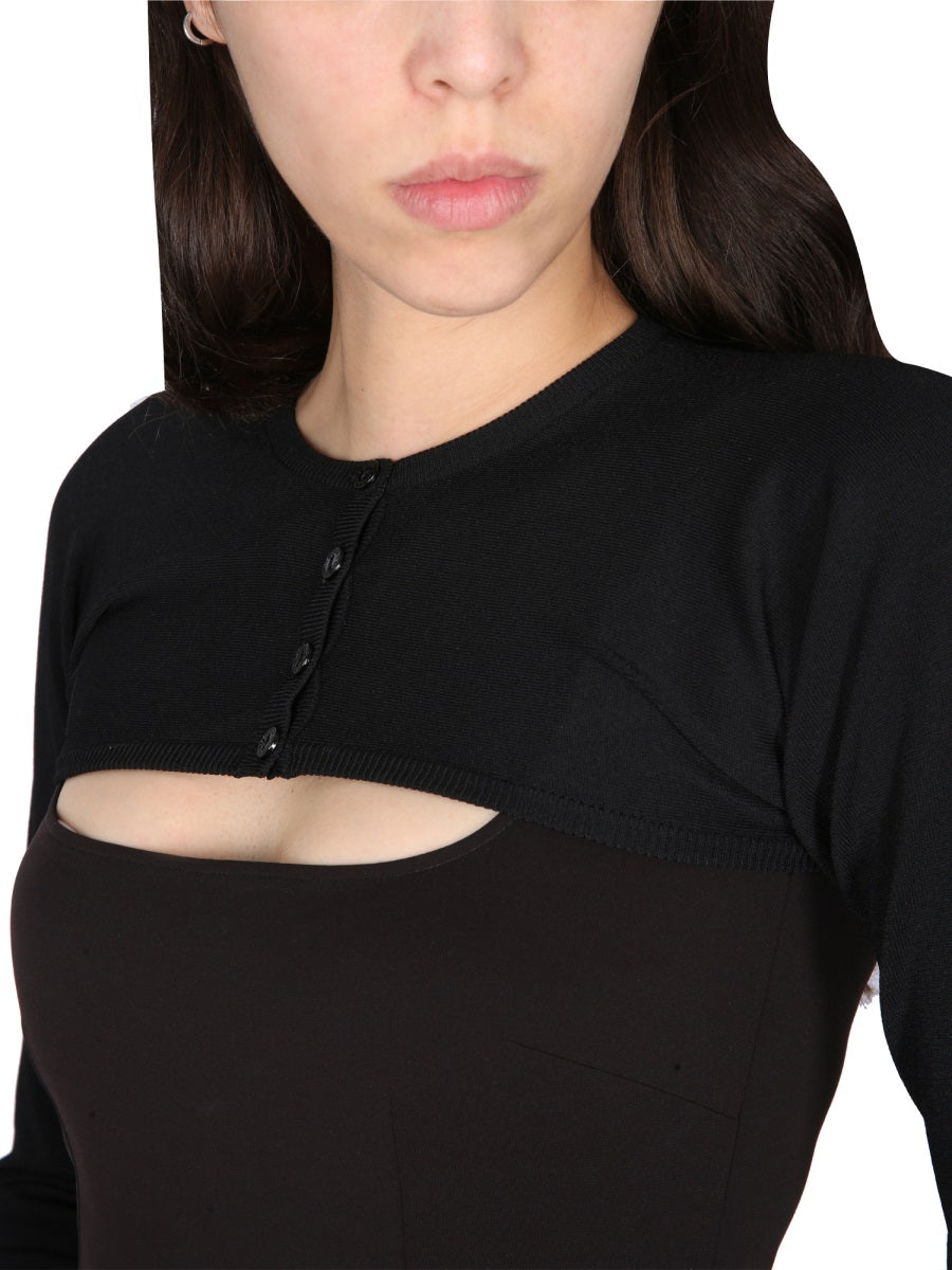 DOLCE & GABBANA Women's Round Neck Button Cardigan