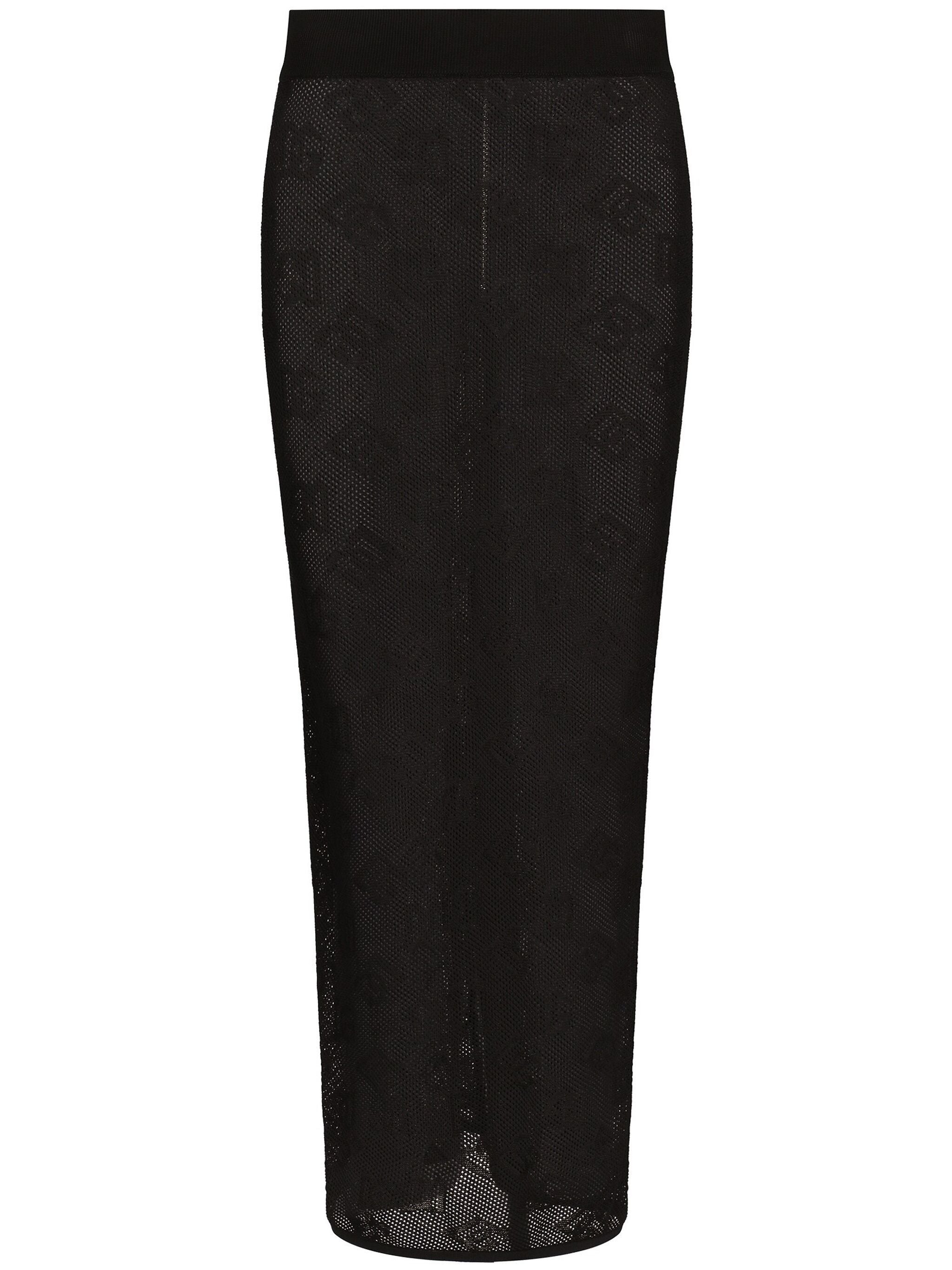 DOLCE & GABBANA Chic Net Stitch Pencil Skirt