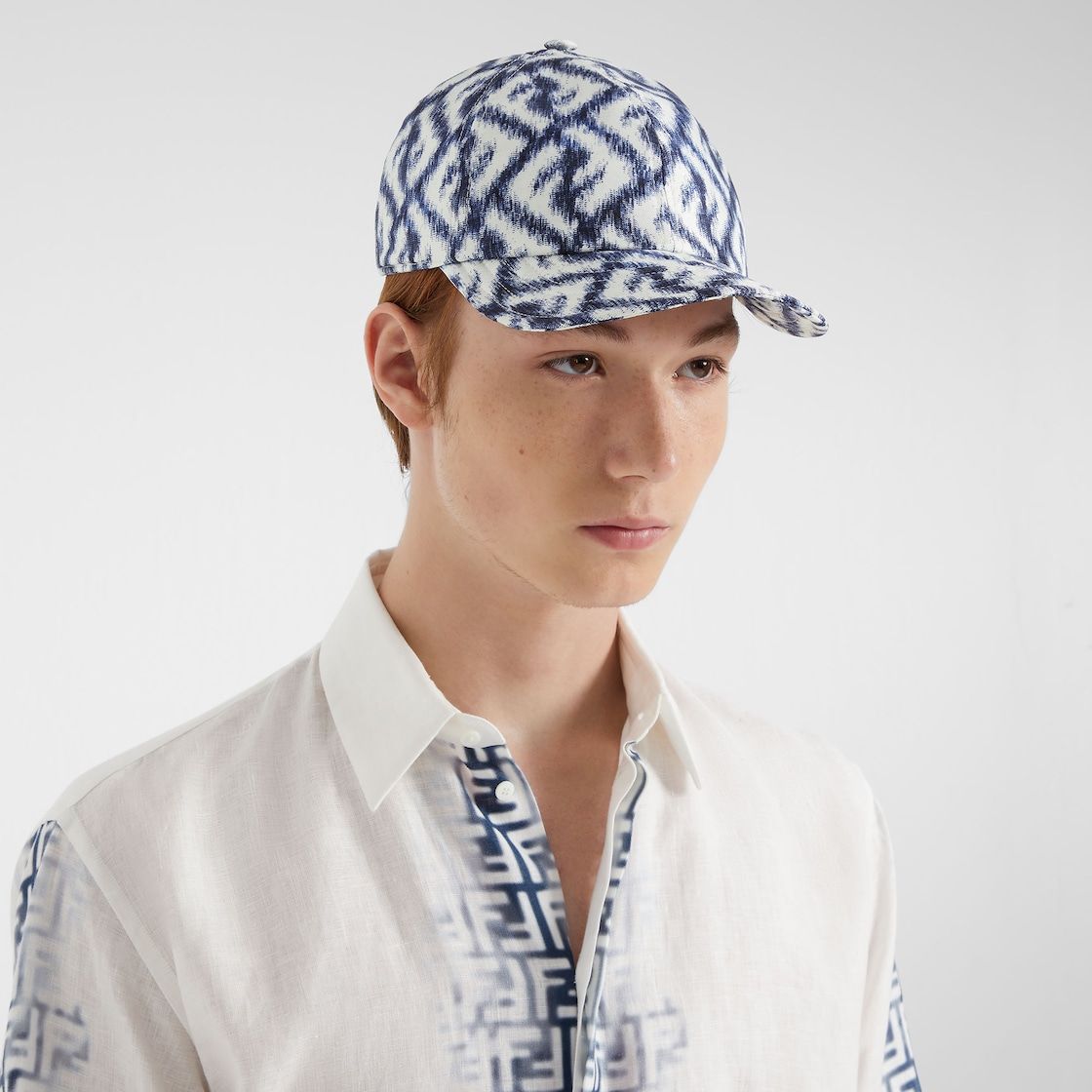 FENDI Baseball Cap with FF Silk Detail