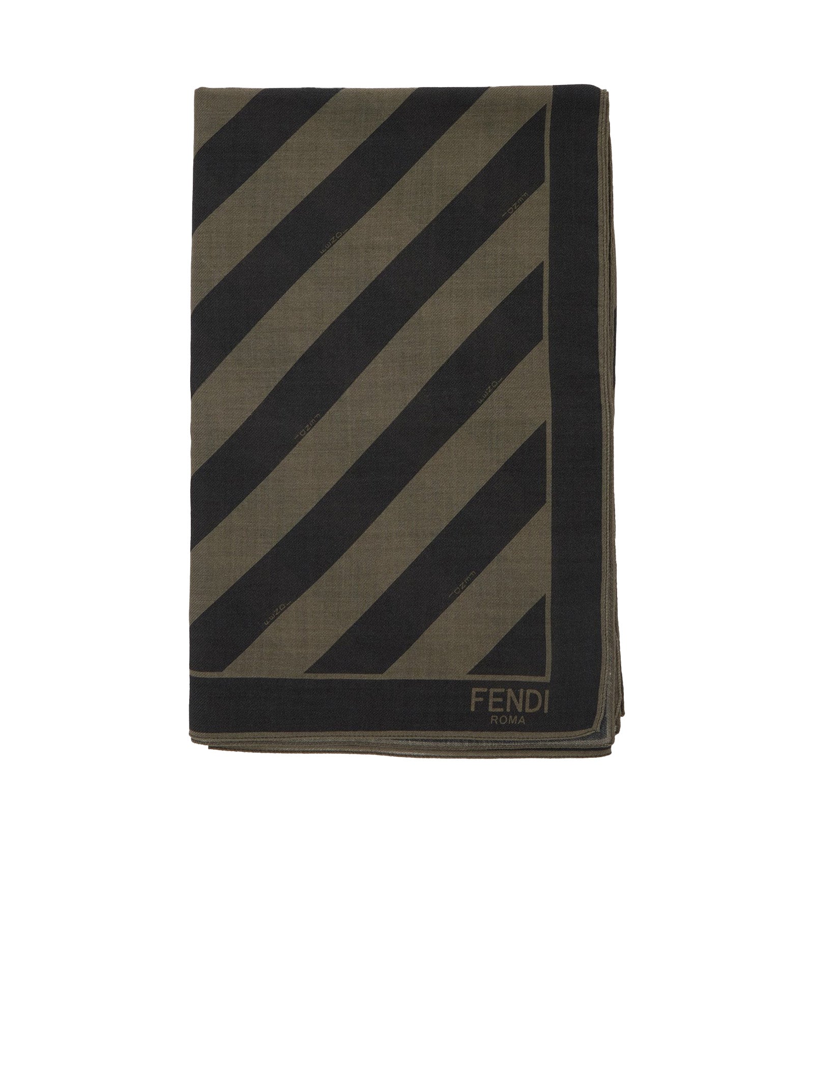 FENDI Silk Wool Scarf for Men - SS25 Collection