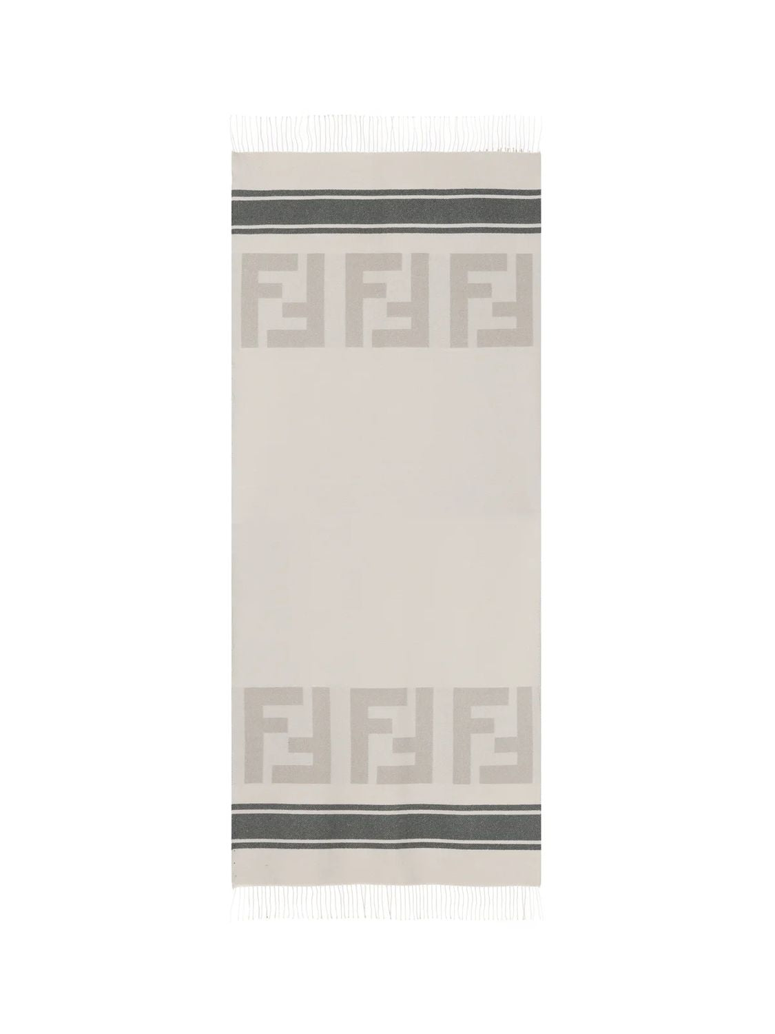 FENDI Embroidered Cotton Blend Beach Towel