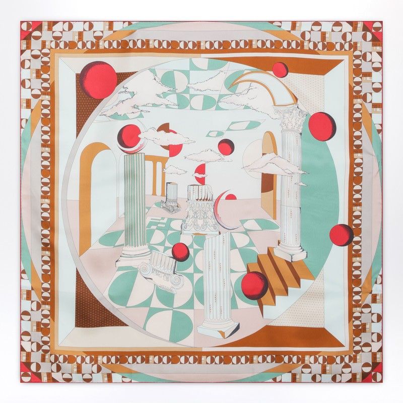 FENDI Elegant 90X90 Silk Foulard for Women