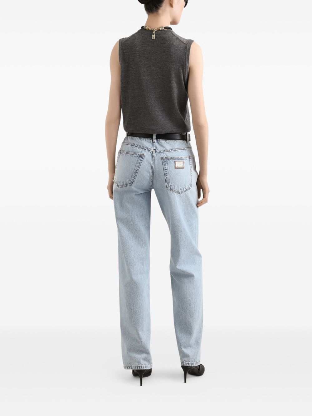 DOLCE & GABBANA Textured Sleeveless Top