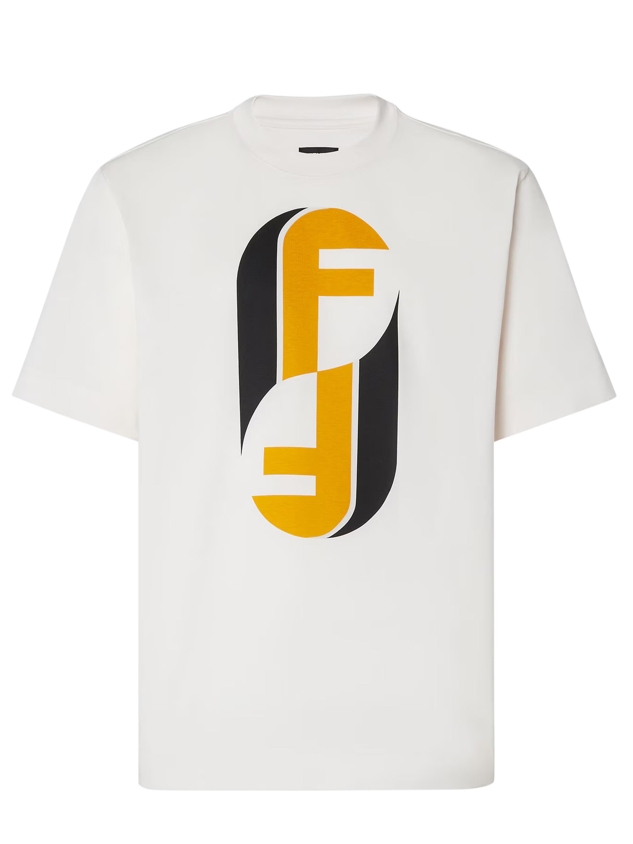 FENDI Men's Regular Fit T-Shirt with Monogram Print