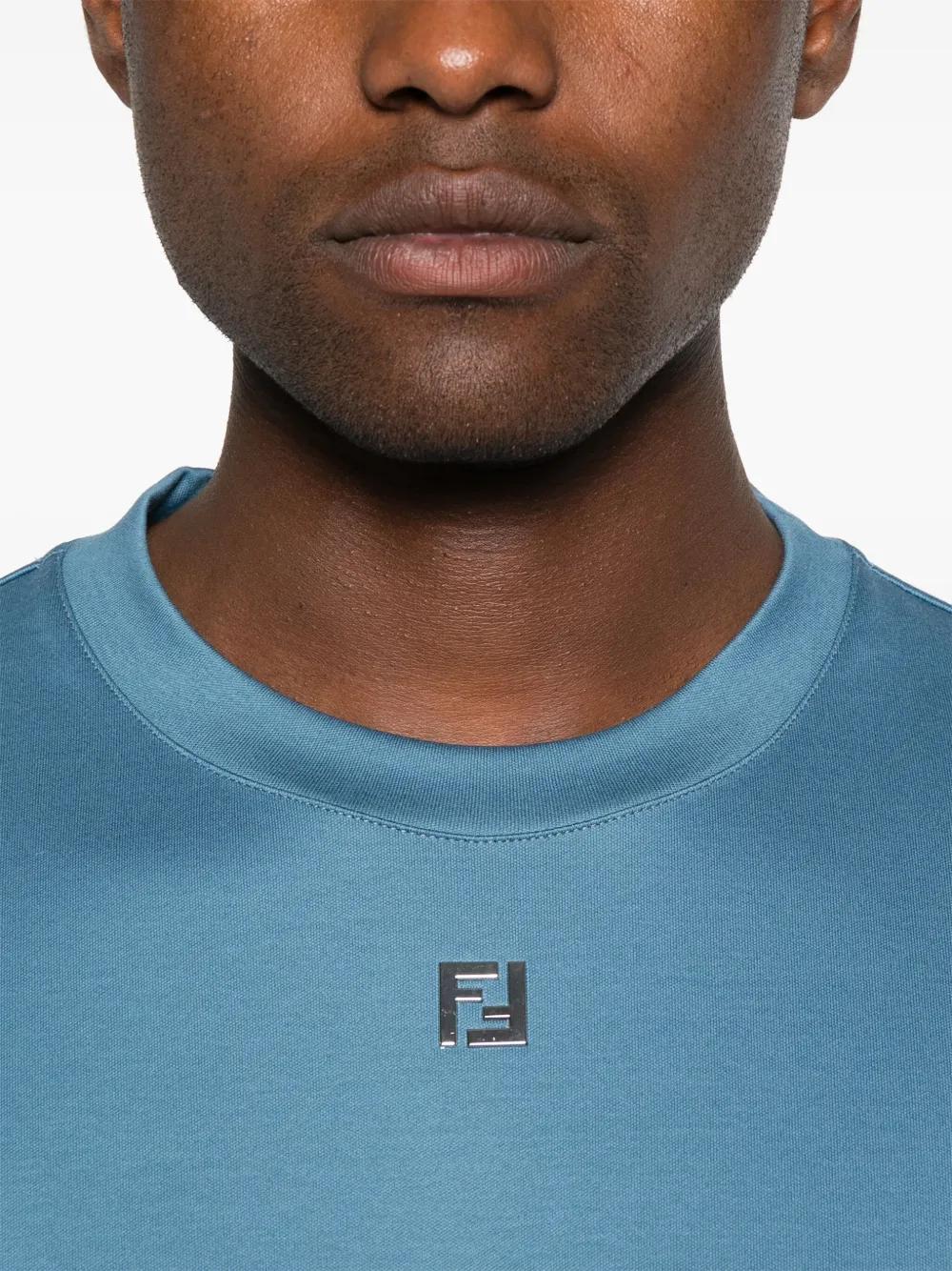 FENDI Crew-Neck Cotton T-Shirt for Men