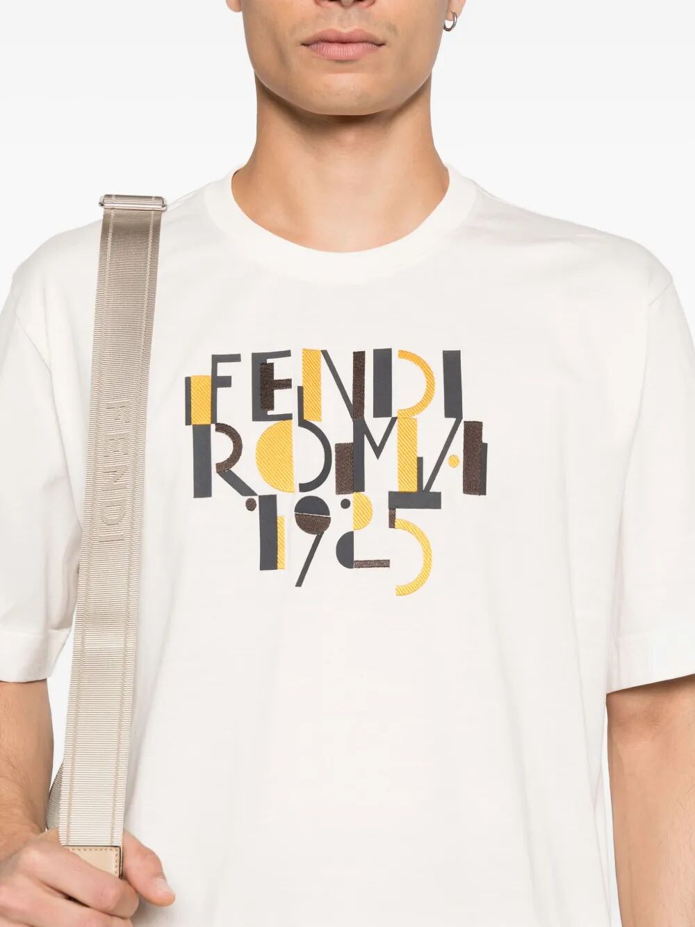 FENDI Cotton T-Shirt for Men - FW25 Collection