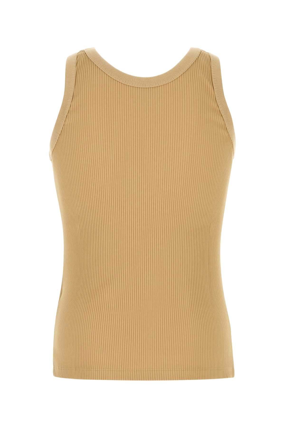 FENDI Stretch Nylon Tank Top with Ribbed Club Crest - SS25
