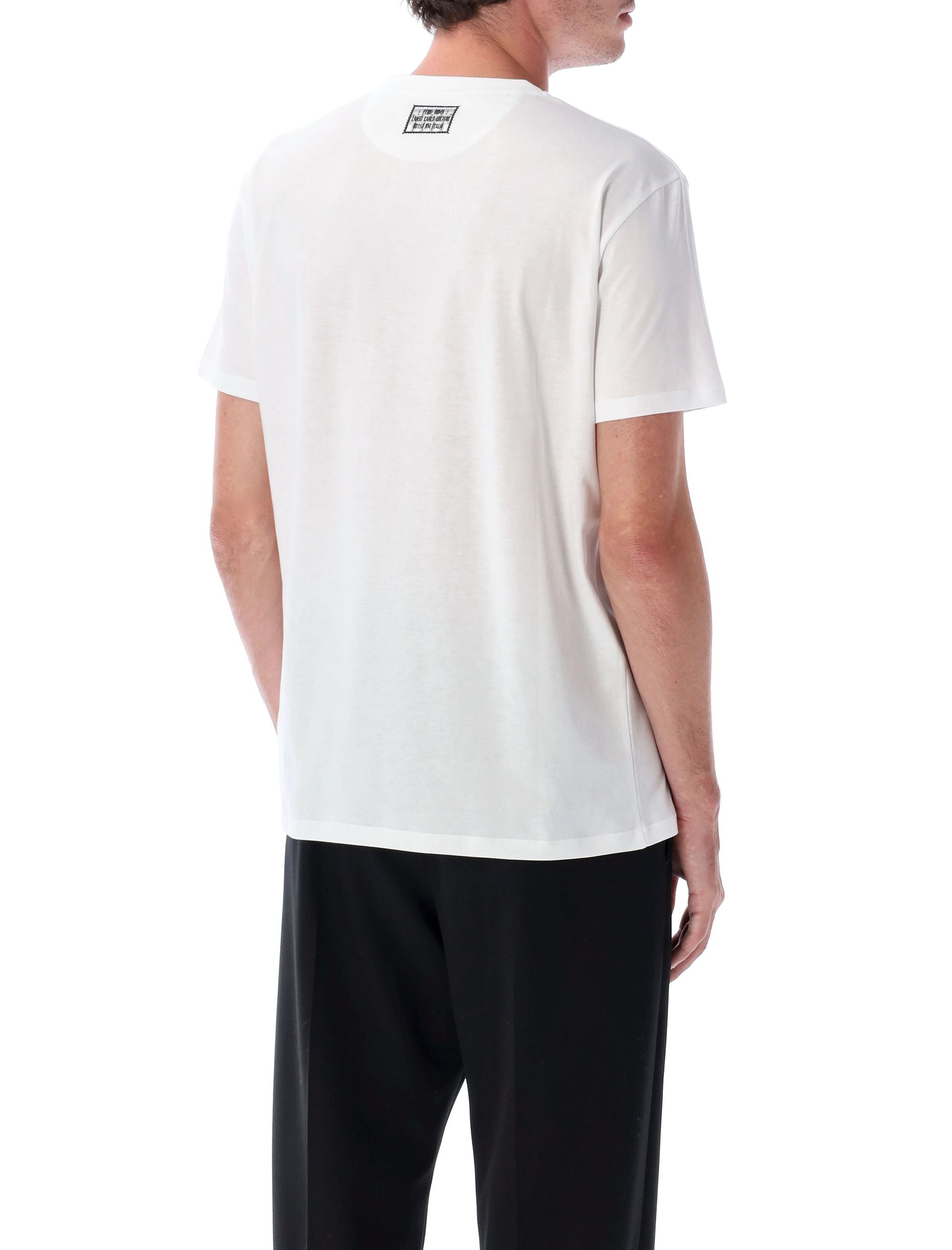 FENDI Classic Cotton T-Shirt with Stamp - Men’s SS25