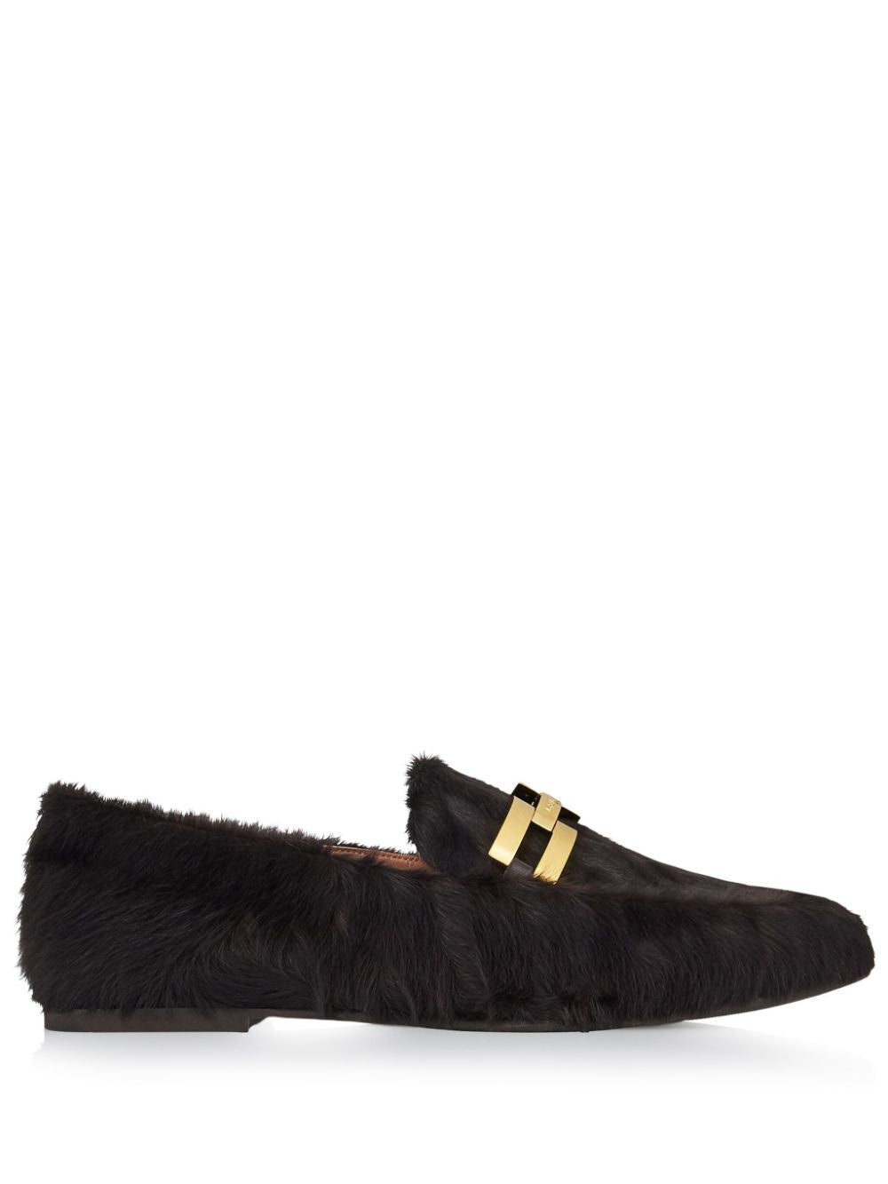 AQUAZZURA Furry Brandi Moccasins
