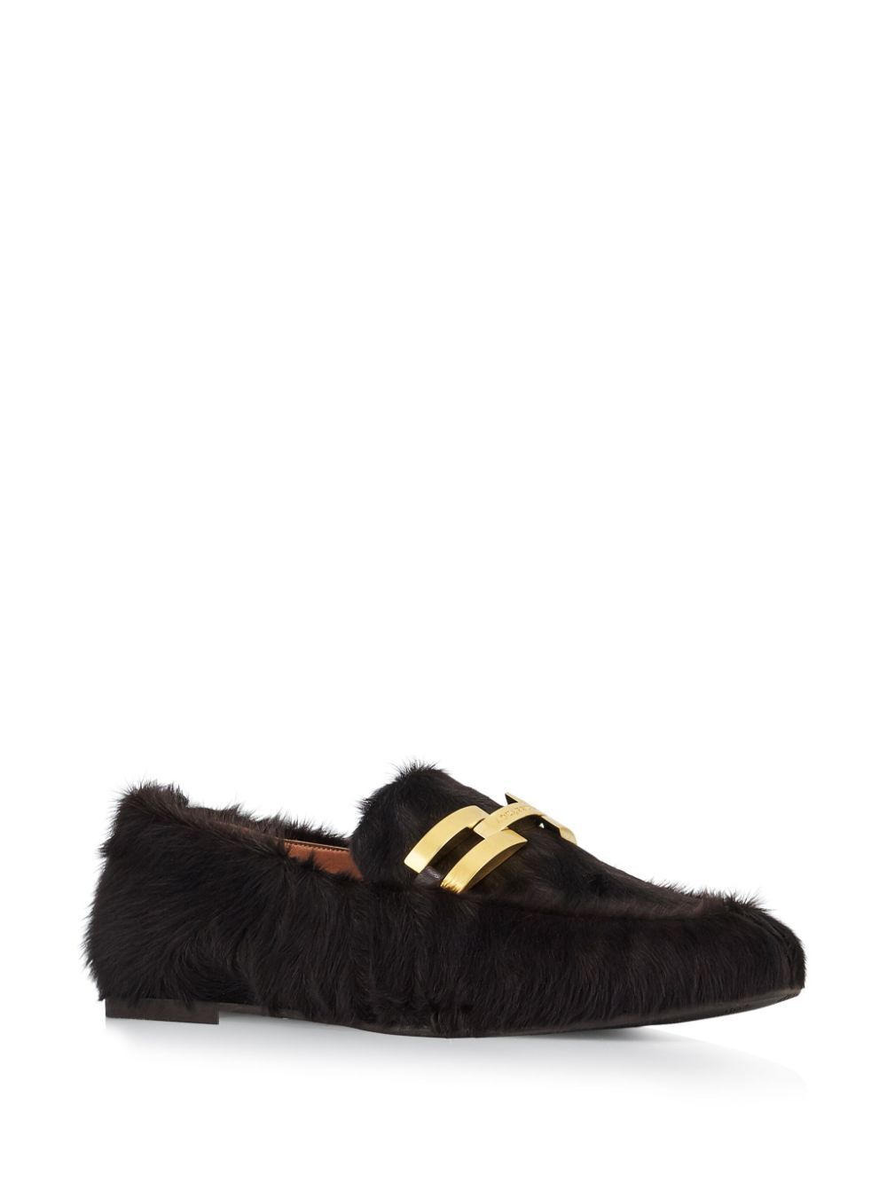 AQUAZZURA Furry Brandi Moccasins