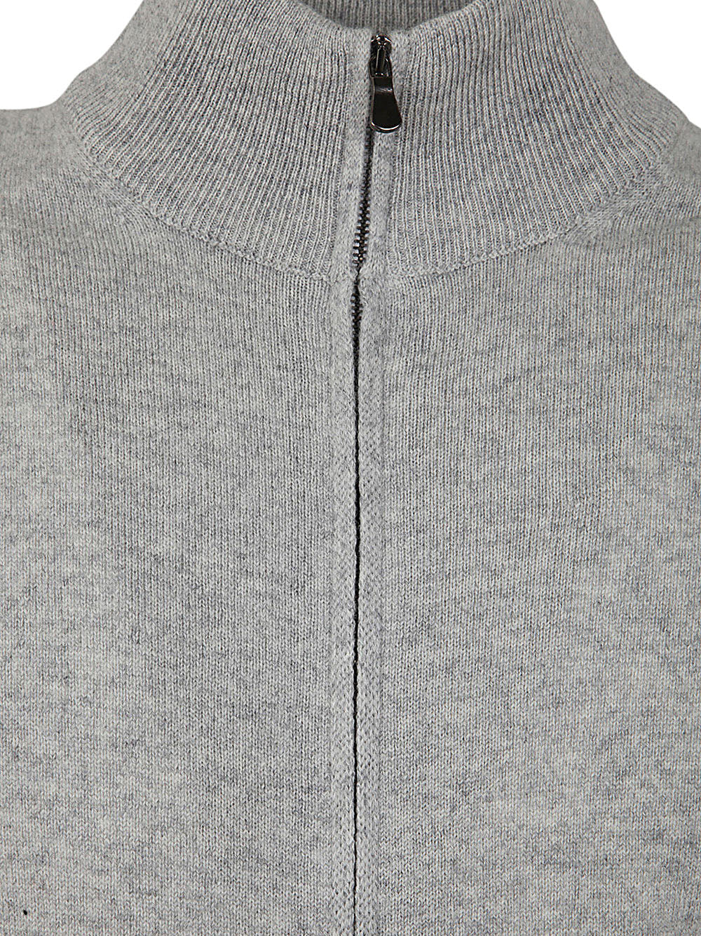 FILIPPO DE LAURENTIIS Wool Cashmere Long Sleeves Full Zipped Sweater
