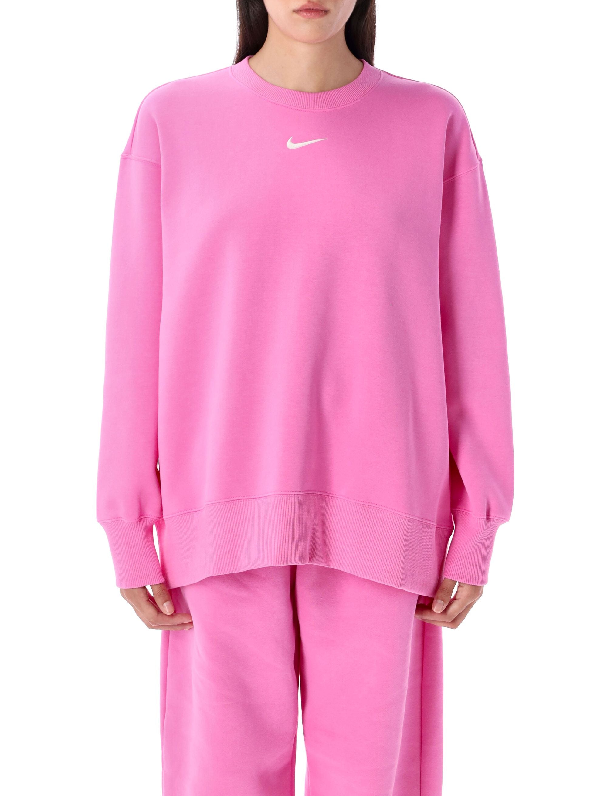 NIKE Oversized Crewneck Fleece Sweater - Size S