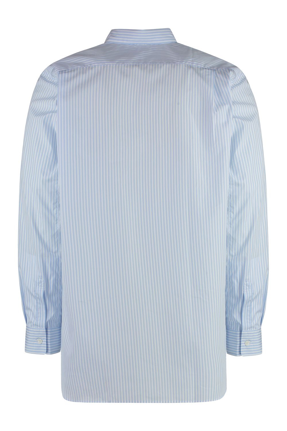 COMME DES GARÇONS SHIRT Men's Striped Cotton Shirt with Front Pocket