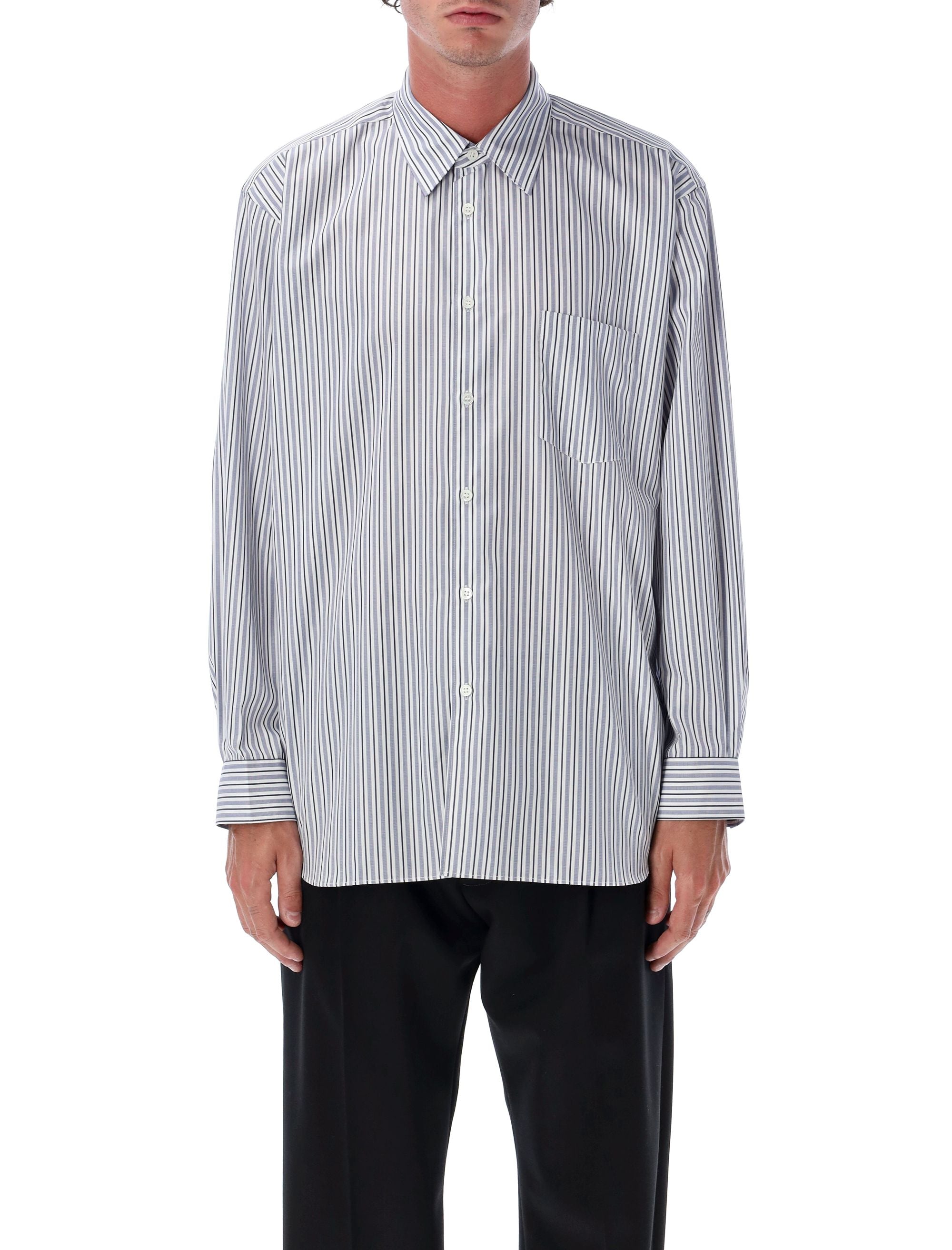 COMME DES GARÇONS SHIRT Men's Striped Button-Down Shirt - FW25