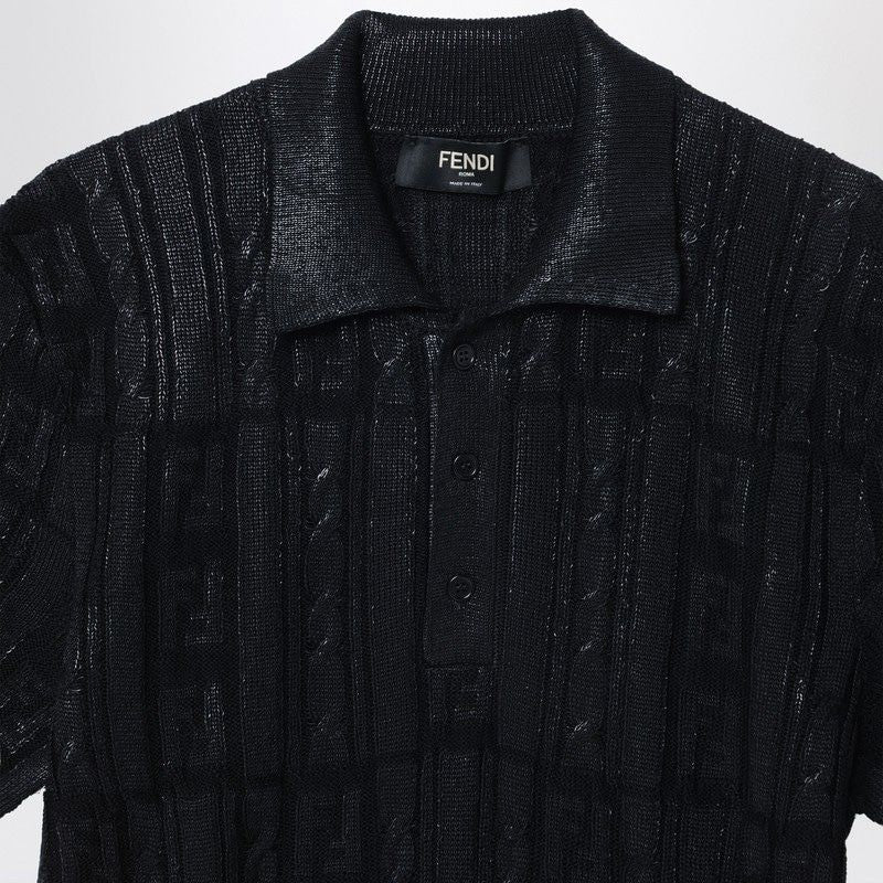 FENDI Men's Wool Polo Shirt