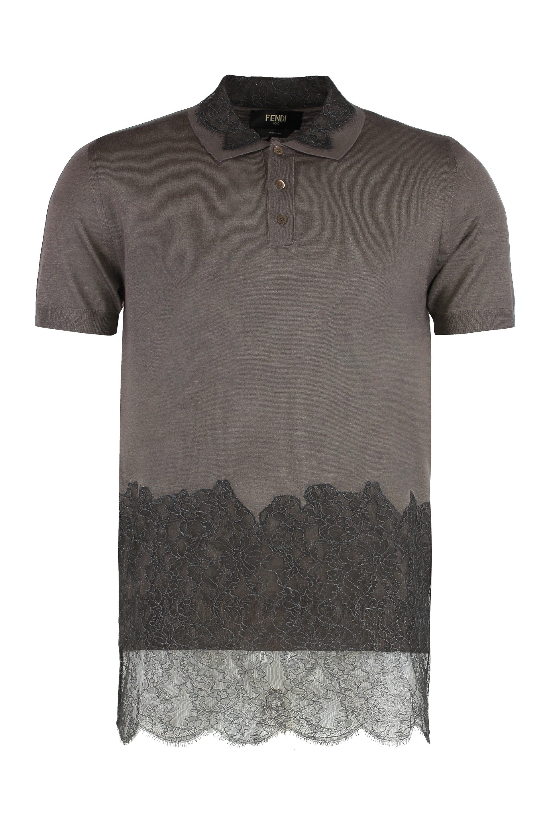 FENDI Cashmere Polo Shirt