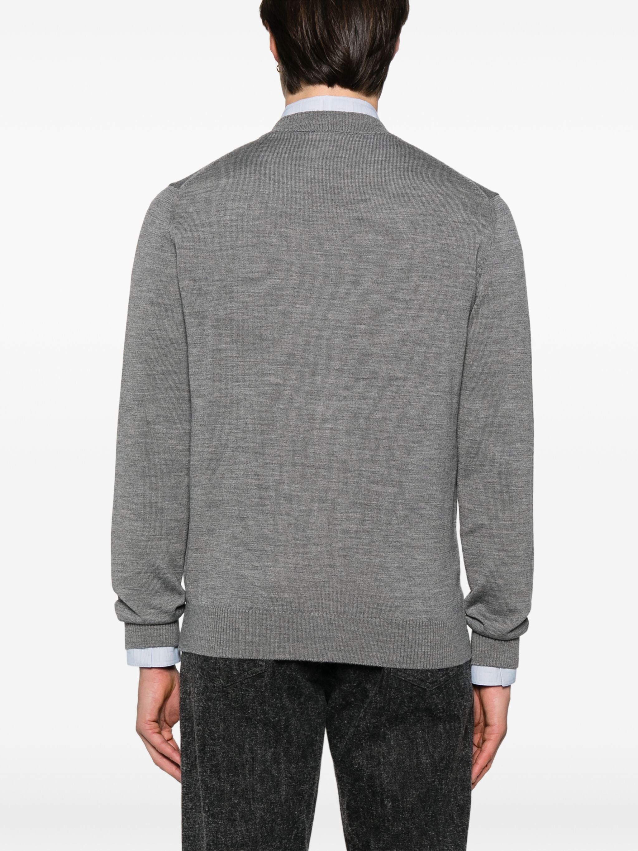 FENDI V-Neck Wool Cardigan for Men - FW25 Collection