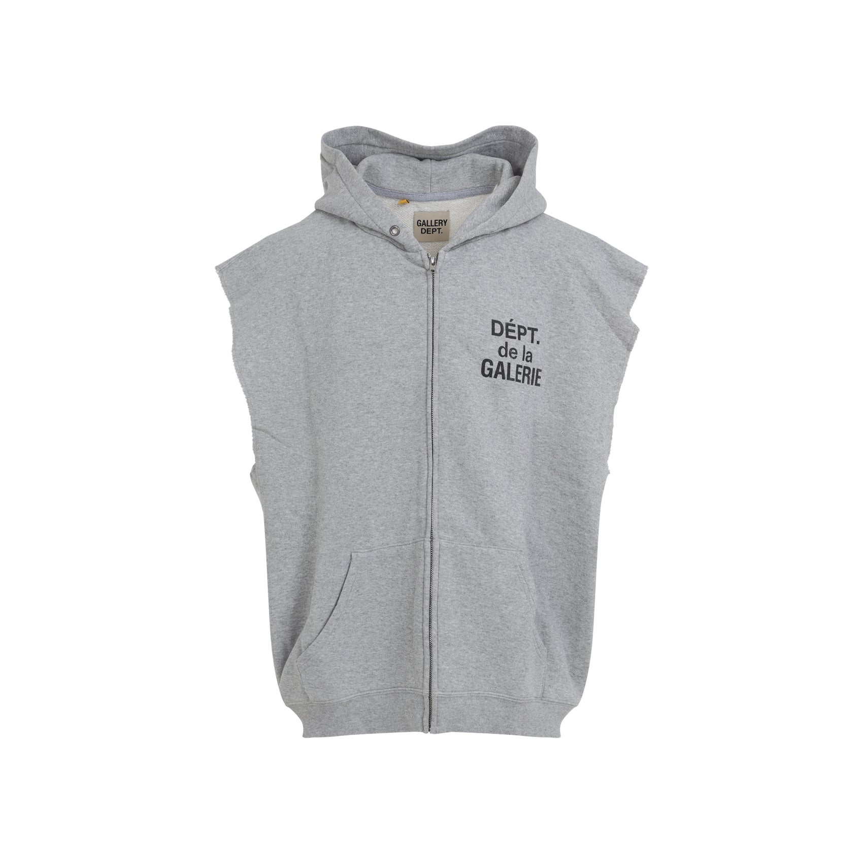 GALLERY DEPT. 90's Full Zip Cut Off Hoodie - Sleeveless