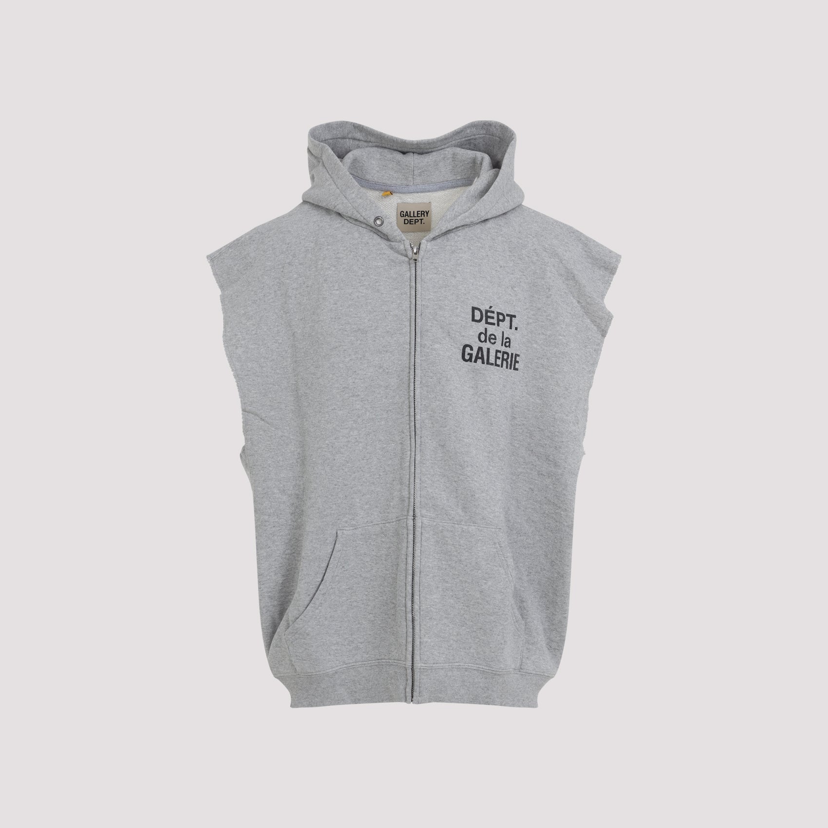 GALLERY DEPT. 90's Full Zip Cut Off Hoodie - Sleeveless