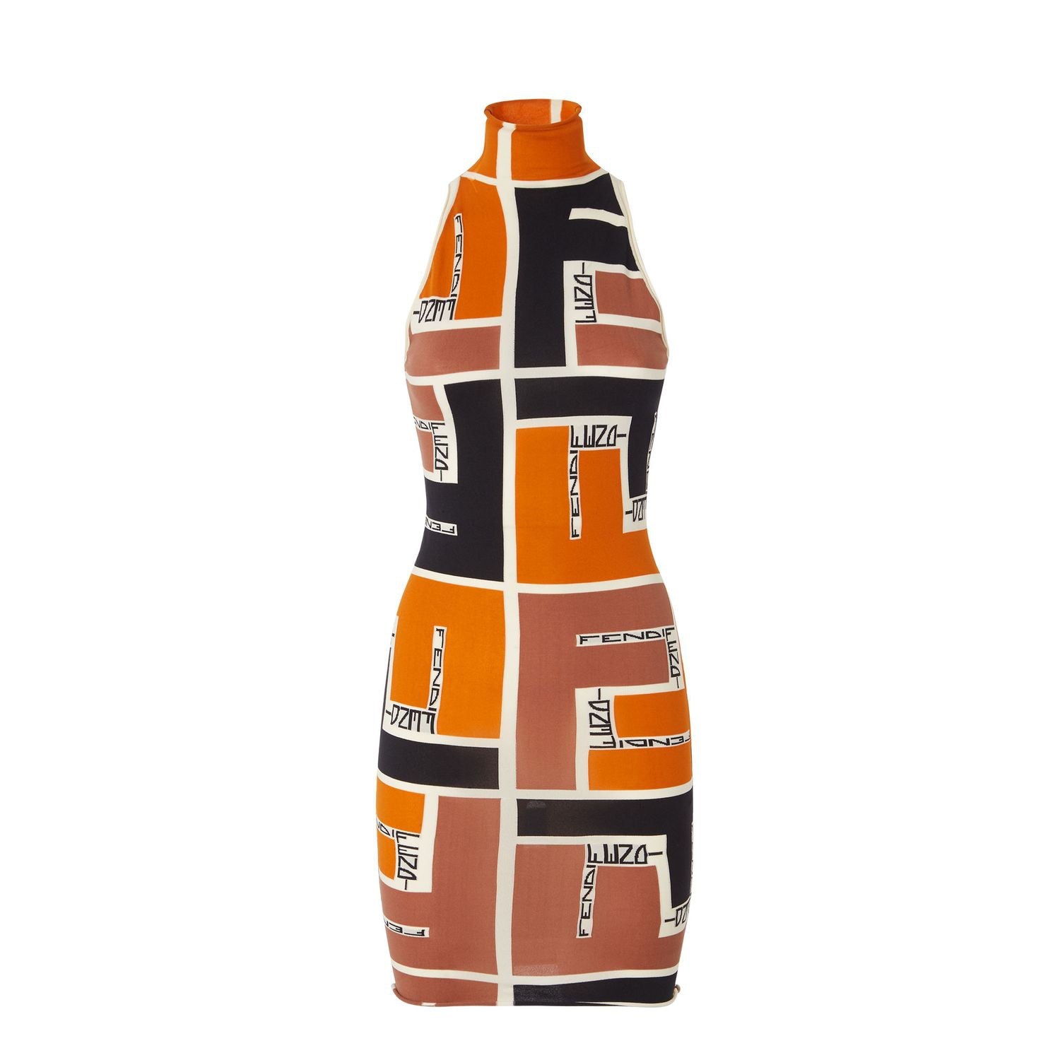 FENDI Printed Viscose Blend Dress for Women - SS24