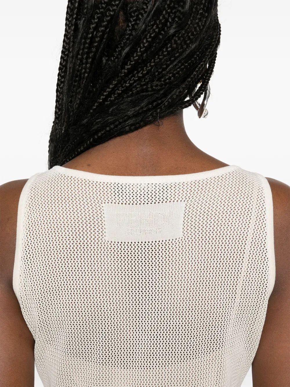 FENDI Mesh Knit Mini Dress for Women - SS25