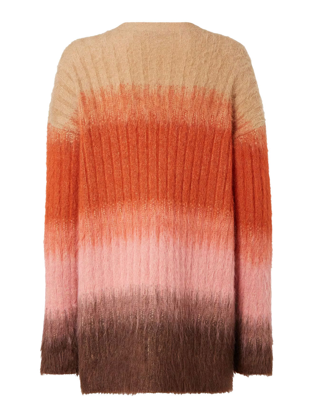 FENDI Multicolored Stretch Mohair Blend Cardigan