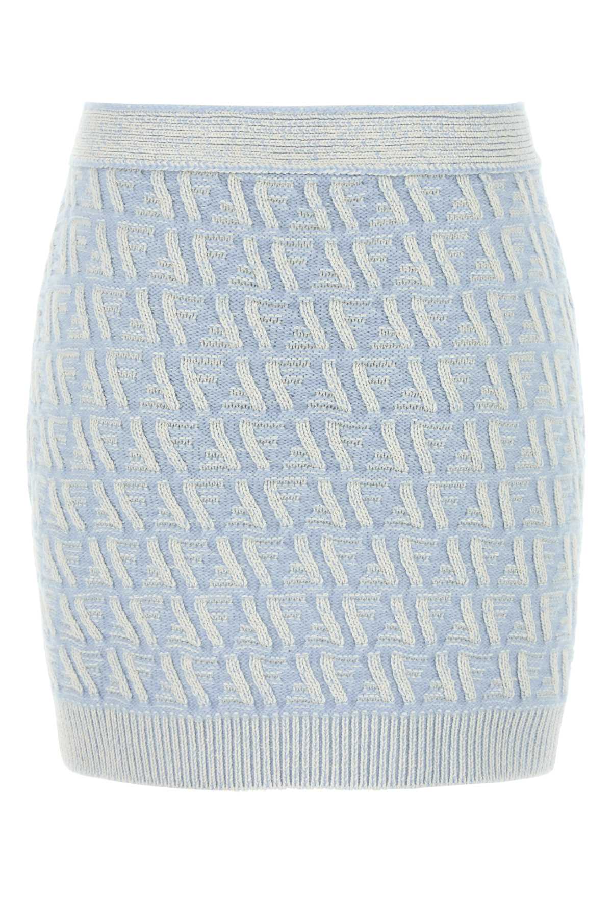 FENDI Stylish Mini Embroidered Silk Blend Skirt for Women