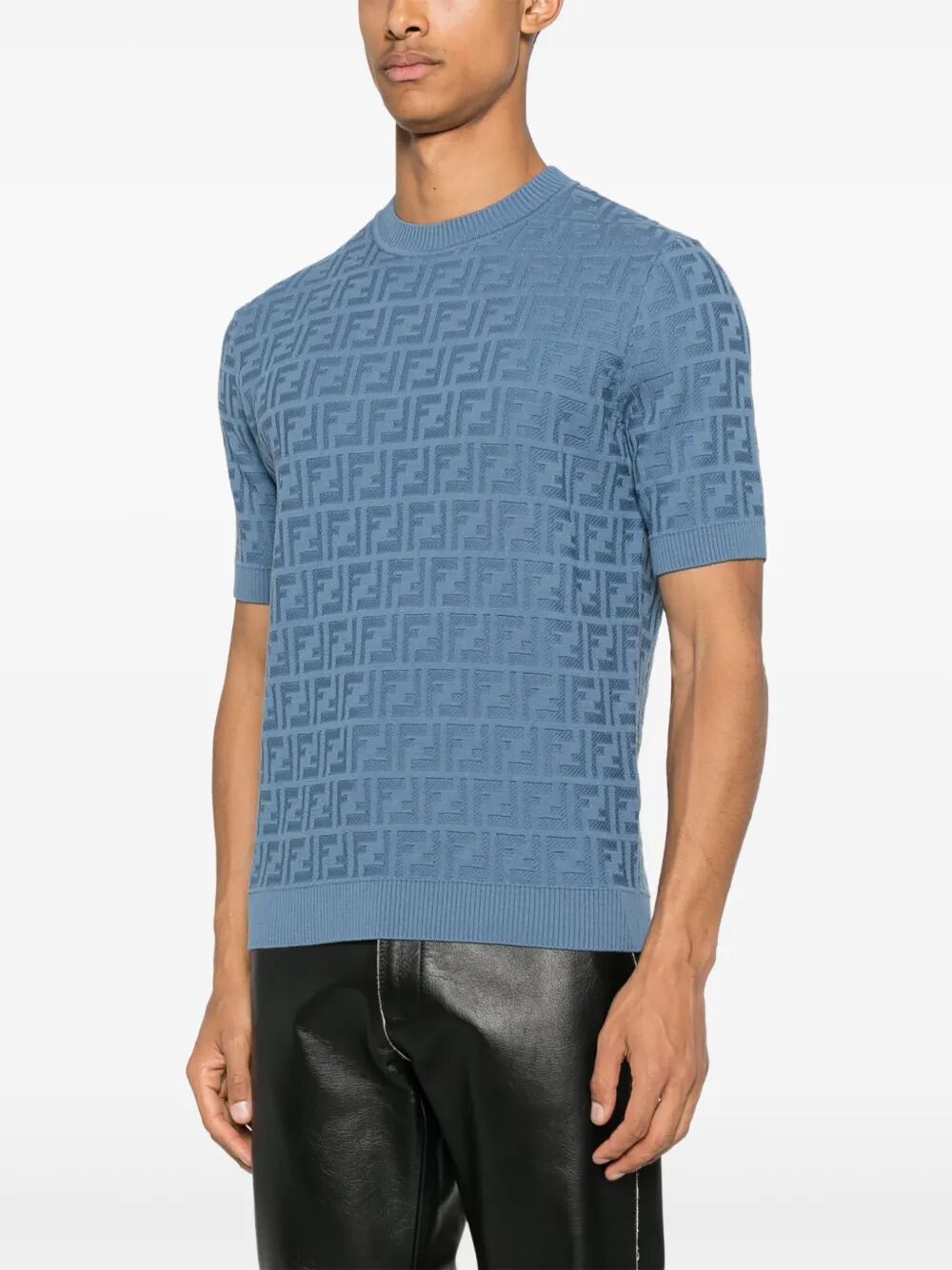 FENDI Logo Cotton T-Shirt for Men
