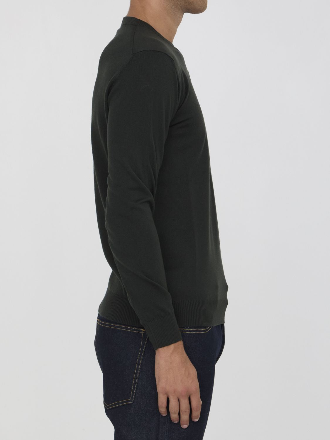 FENDI Stylish Wool Pullover with Embossed Detail - Regular Fit